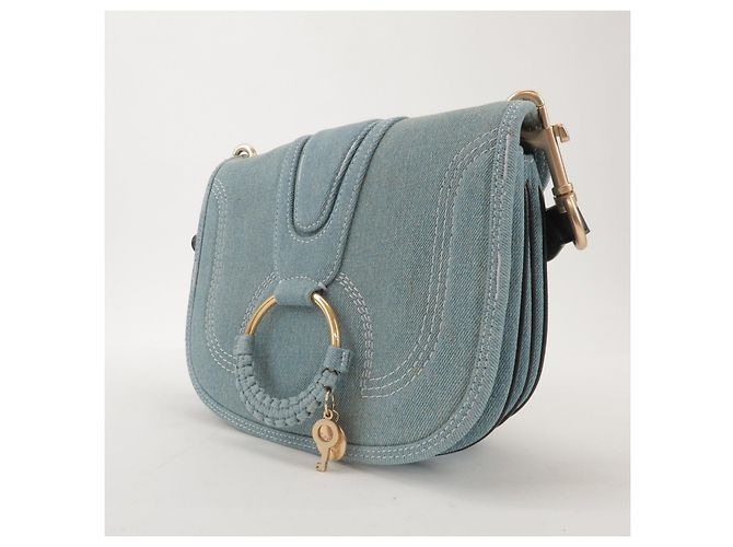 See by Chloé Borsa a tracolla Chloe See by Chloe Hana in denim e pelle Denim - vista 3