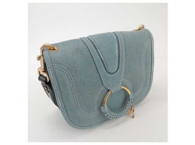 See by Chloé Borsa a tracolla Chloe See by Chloe Hana in denim e pelle Denim - vista 4
