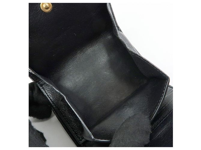 Autre Marque SAINT LAURENT PARIS Billetera compacta de piel Cassandra Black 692061 - vista 22