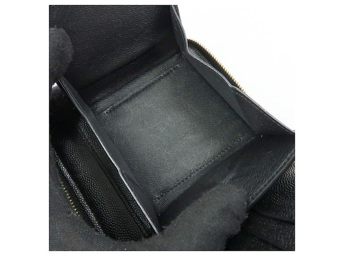 Autre Marque SAINT LAURENT PARIS Billetera Compacta de Piel Cassandra Negra - vista 20