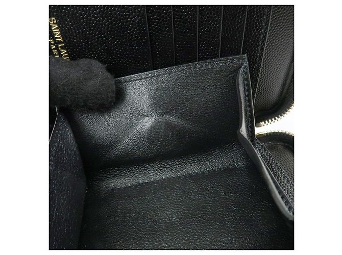 Autre Marque SAINT LAURENT PARIS Billetera Compacta de Piel Cassandra Negra - vista 21