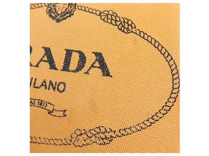 Borsa 2Way PRADA Logo Canapa Canvas Tote Bag Orange Purple B1877G - vista 16