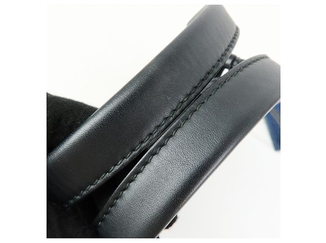 BALENCIAGA Bolsa 2Way Baby Cabas Denim Bolsa de Mão e Ombro Azul Preto - vista 9