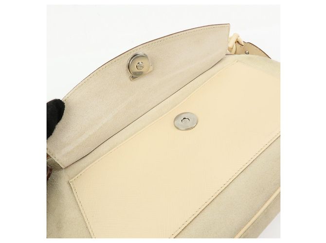 Salvatore Ferragamo Borsa a tracolla e borsa a mano Ferragamo Gancini in pelle scamosciata Beige - vista 18