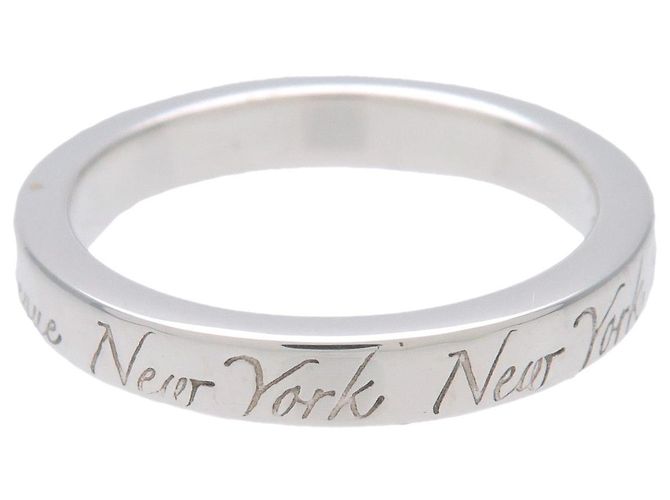 Anello Tiffany & Co Notes Narrow New York Ring SV925 Silver US4 EU47 HK8 - vista 2
