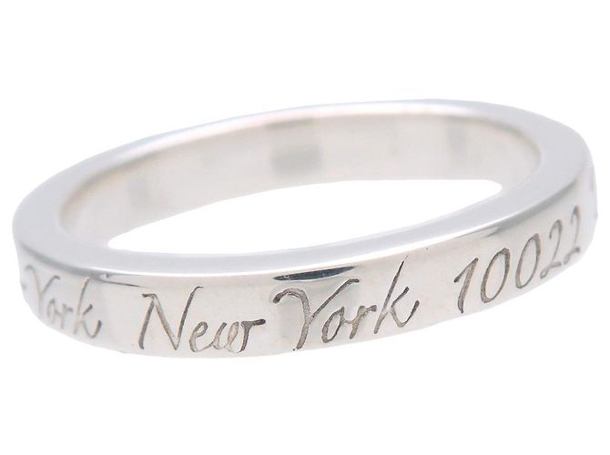 Anello Tiffany & Co Notes Narrow New York Ring SV925 Silver US4 EU47 HK8 - vista 5