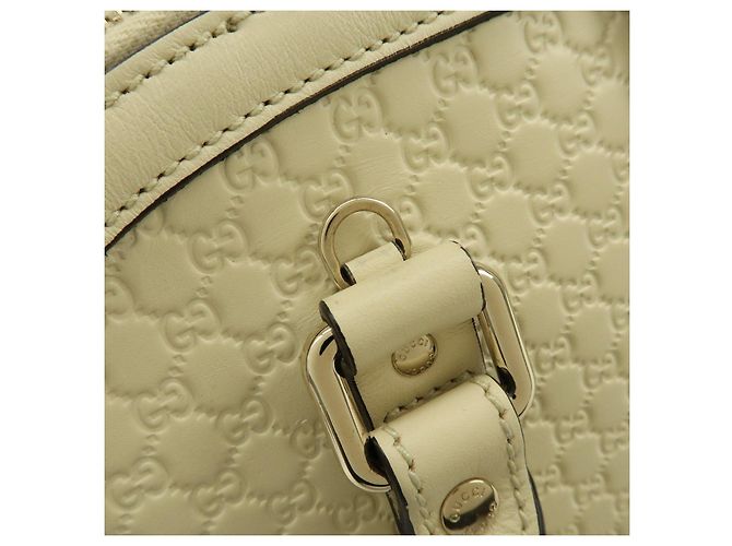 GUCCI Borsa a mano 2Way in pelle Microguccissima Ivory 449663 - vista 10