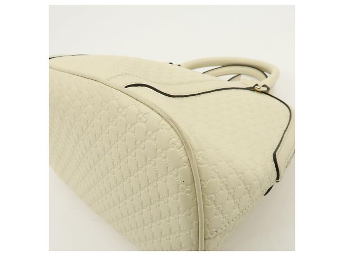 GUCCI Borsa a mano 2Way in pelle Microguccissima Ivory 449663 - vista 12