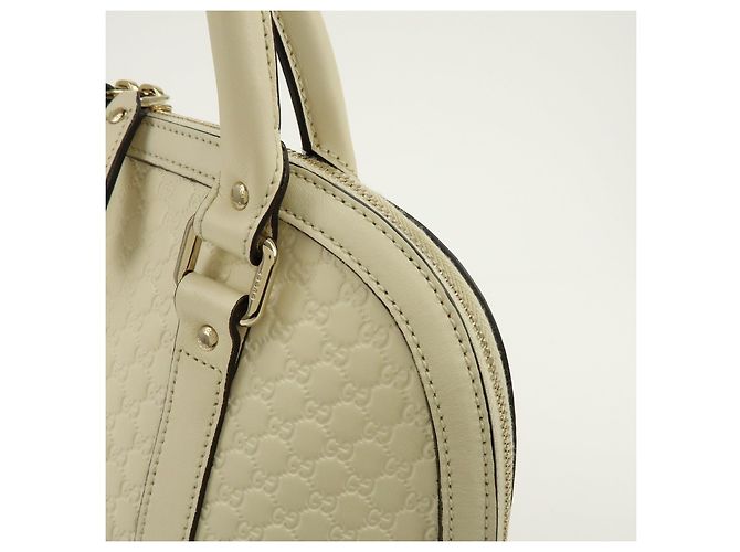 GUCCI Borsa a mano 2Way in pelle Microguccissima Ivory 449663 - vista 14