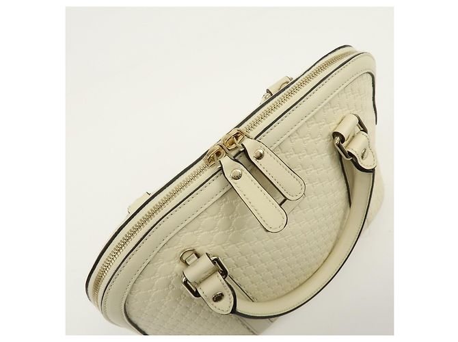 GUCCI Borsa a mano 2Way in pelle Microguccissima Ivory 449663 - vista 17