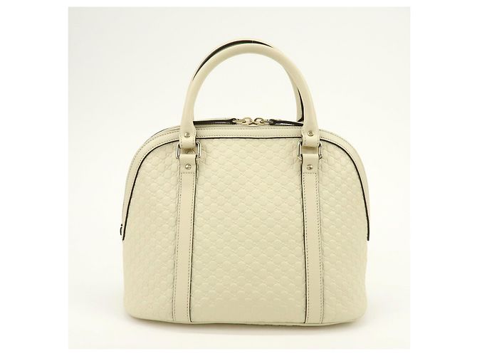 GUCCI Borsa a mano 2Way in pelle Microguccissima Ivory 449663 - vista 2