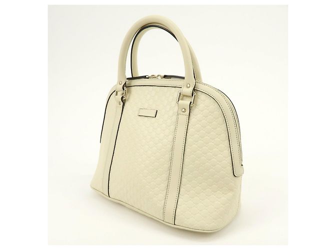 GUCCI Borsa a mano 2Way in pelle Microguccissima Ivory 449663 - vista 3