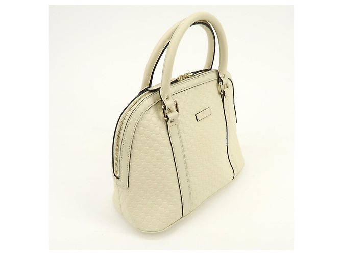 GUCCI Borsa a mano 2Way in pelle Microguccissima Ivory 449663 - vista 4
