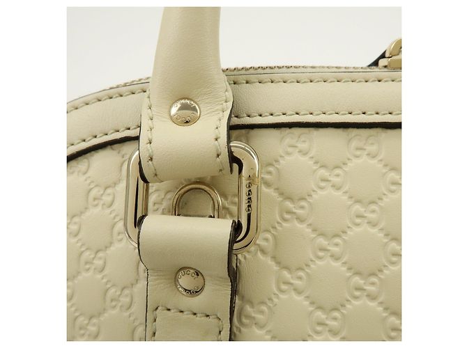 GUCCI Borsa a mano 2Way in pelle Microguccissima Ivory 449663 - vista 8
