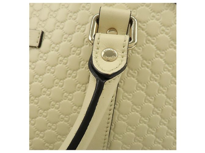 GUCCI Borsa a mano 2Way in pelle Microguccissima Ivory 449663 - vista 9
