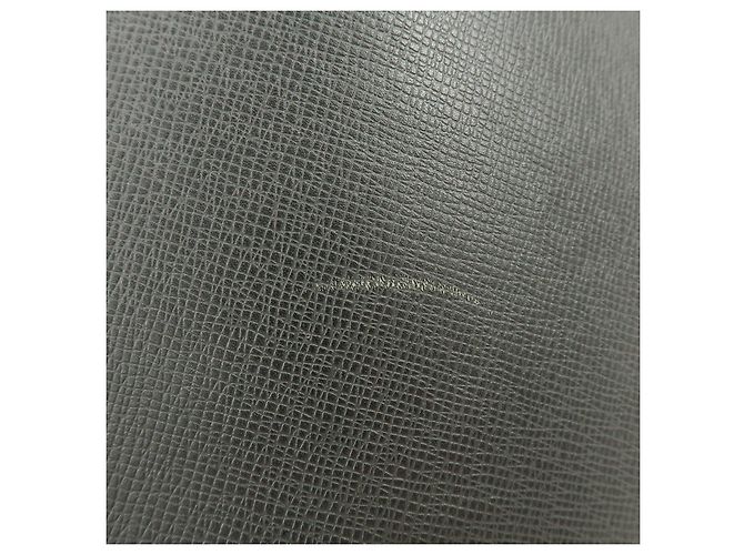 Borsa a tracolla Louis Vuitton Romain in pelle Taiga Ardoise M32852 - vista 18
