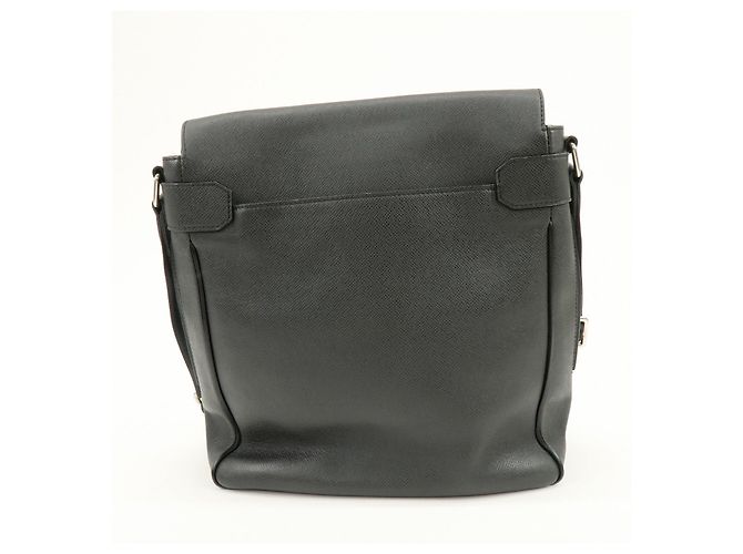 Borsa a tracolla Louis Vuitton Romain in pelle Taiga Ardoise M32852 - vista 2