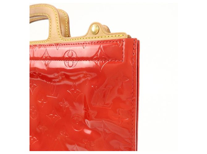 Borsa Louis Vuitton Monogram Vernis Stanton Rouge M91078 - vista 14