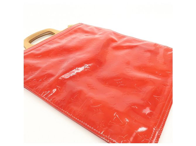 Borsa Louis Vuitton Monogram Vernis Stanton Rouge M91078 - vista 17