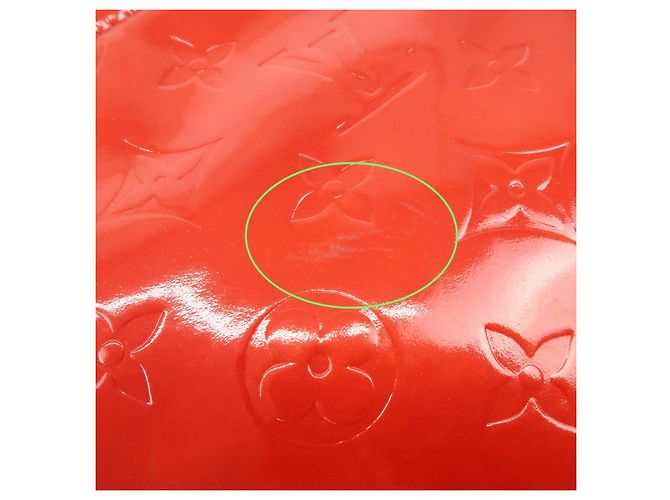 Borsa Louis Vuitton Monogram Vernis Stanton Rouge M91078 - vista 19
