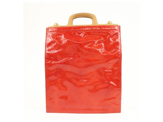 Borsa Louis Vuitton Monogram Vernis Stanton Rouge M91078 - vista 2