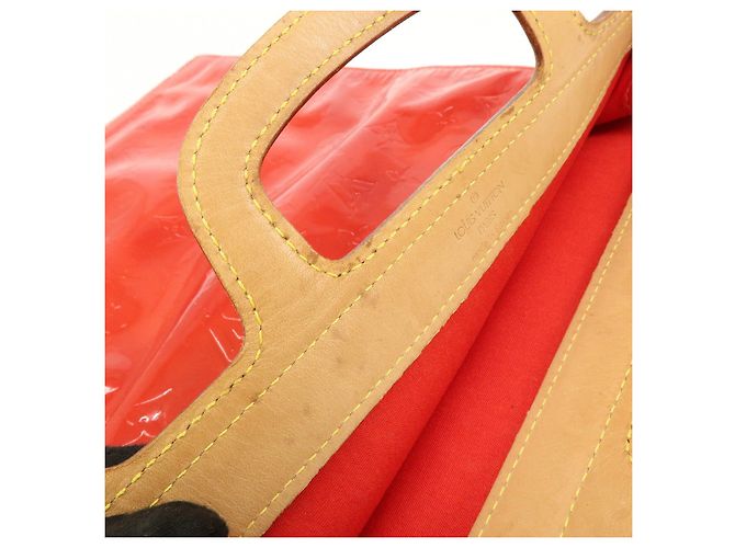 Borsa Louis Vuitton Monogram Vernis Stanton Rouge M91078 - vista 8
