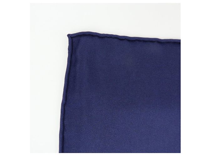 Hermès HERMES Carre 70 Seidentuch 100% Seide Tattersalles Navy Beige - Ansicht 13