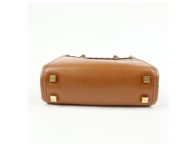 FENDI Borsa a mano 2Way Sunshine Shopper Small in pelle Marrone 8BS092 - vista 5