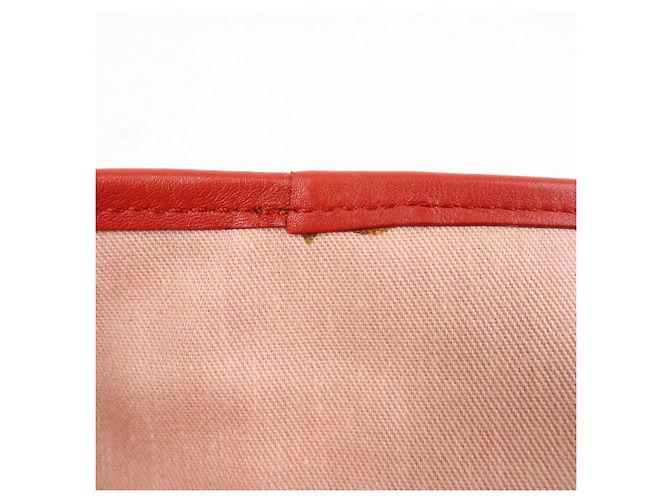 Salvatore Ferragamo Borsa a spalla Ferragamo Gancini Canvas Leather Tote OSAKA 2004 Red - vista 21