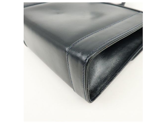 Salvatore Ferragamo Borsa a tracolla in pelle Ferragamo Gancini Navy - vista 13