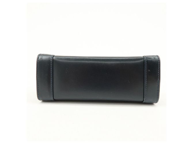 Salvatore Ferragamo Borsa a tracolla in pelle Ferragamo Gancini Navy - vista 5