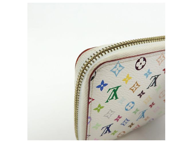 Louis Vuitton Monogram Multicolor Round Zippy Wallet Blanc M60241 - vista 12