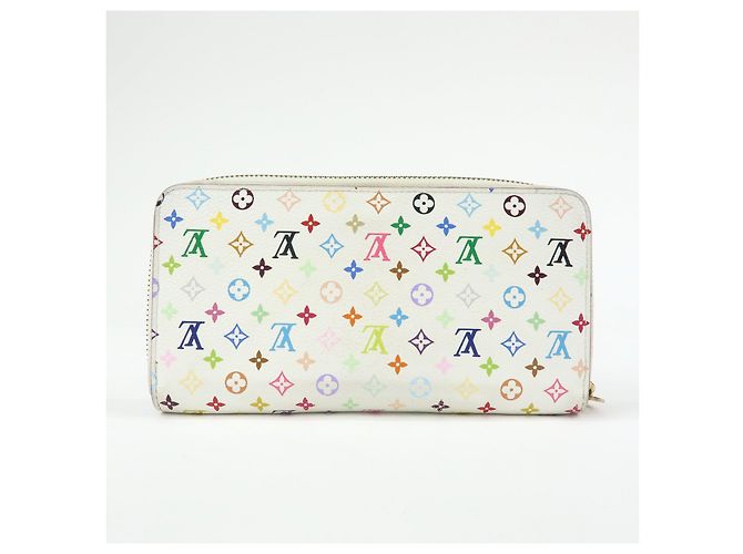 Louis Vuitton Monogram Multicolor Round Zippy Wallet Blanc M60241 - vista 2