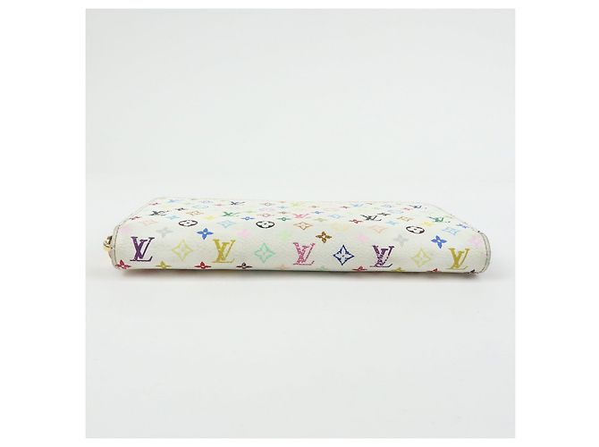 Louis Vuitton Monogram Multicolor Round Zippy Wallet Blanc M60241 - vista 5