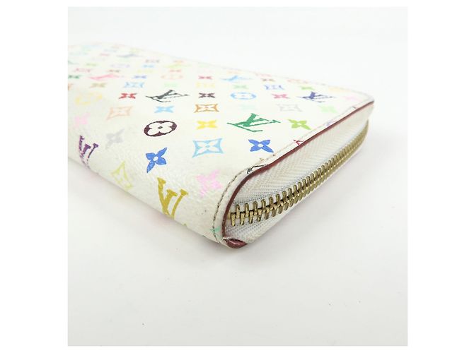 Louis Vuitton Monogram Multicolor Round Zippy Wallet Blanc M60241 - vista 7