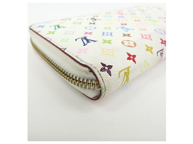 Louis Vuitton Monogram Multicolor Round Zippy Wallet Blanc M60241 - vista 8