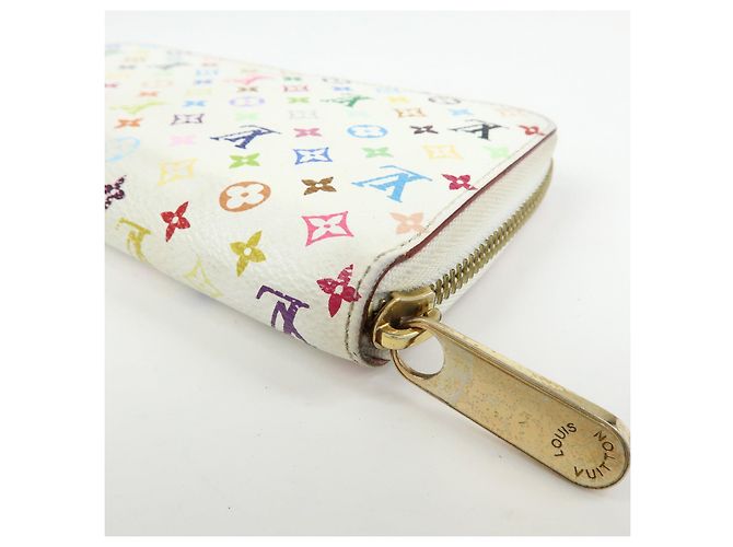 Louis Vuitton Monogram Multicolor Round Zippy Wallet Blanc M60241 - vista 9