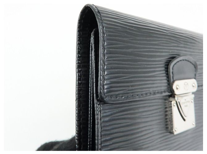 Louis Vuitton Epi Portefeuille Koala Compact Wallet Noir M58012 - vista 10