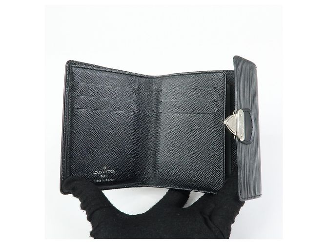 Louis Vuitton Epi Portefeuille Koala Compact Wallet Noir M58012 - vista 15