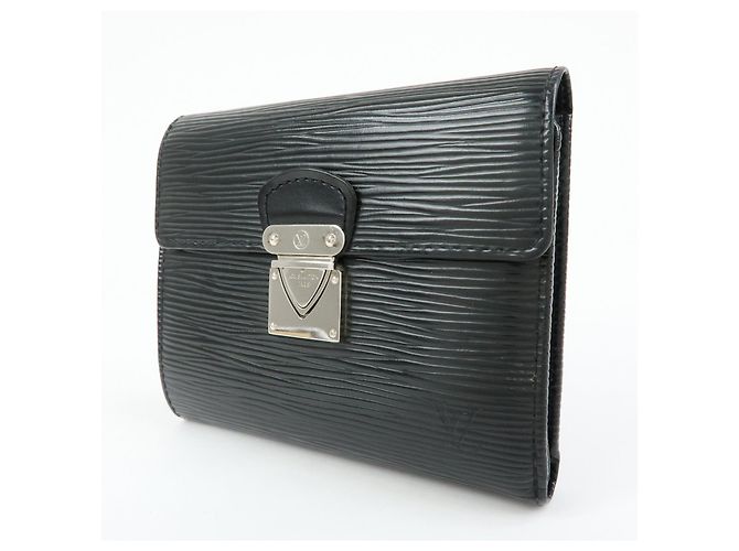 Louis Vuitton Epi Portefeuille Koala Compact Wallet Noir M58012 - vista 3