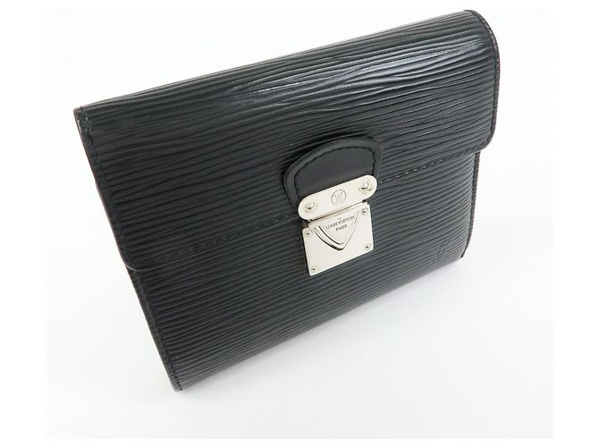 Louis Vuitton Epi Portefeuille Koala Compact Wallet Noir M58012 - vista 4