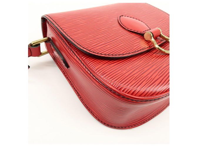 Saint-Cloud Louis Vuitton Borsa a tracolla Mini Saint Cloud in pelle Epi Rossa M52217 - vista 12