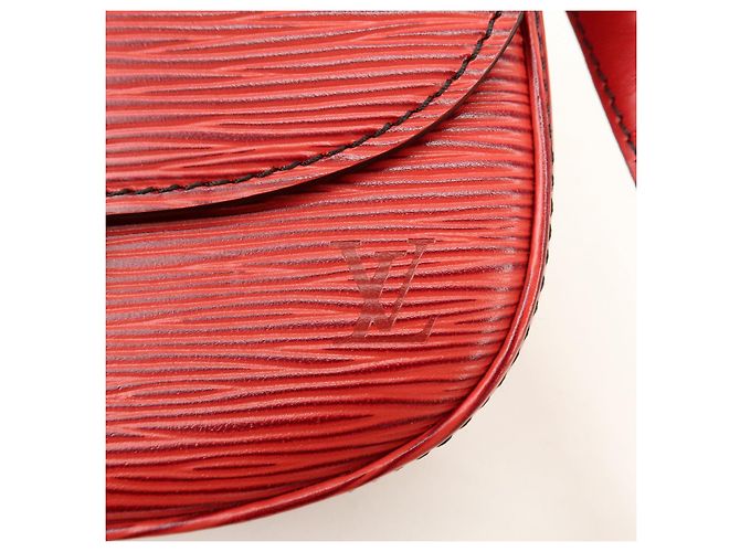 Saint-Cloud Louis Vuitton Borsa a tracolla Mini Saint Cloud in pelle Epi Rossa M52217 - vista 13