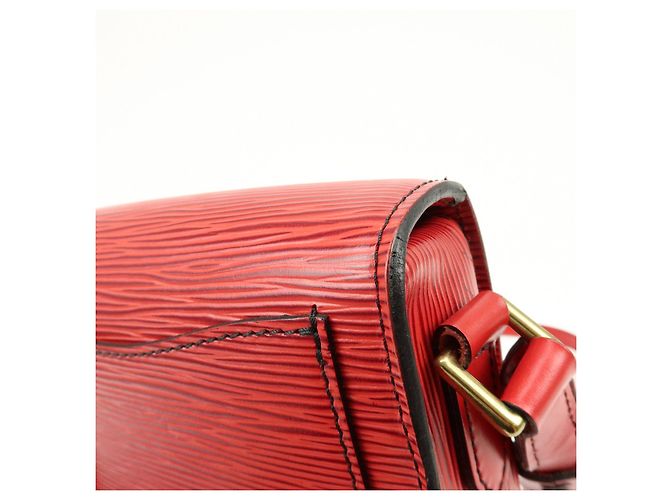 Saint-Cloud Louis Vuitton Borsa a tracolla Mini Saint Cloud in pelle Epi Rossa M52217 - vista 16
