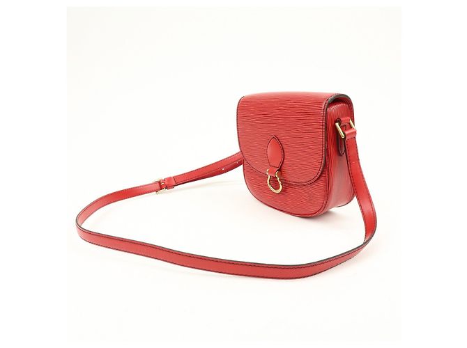 Saint-Cloud Louis Vuitton Borsa a tracolla Mini Saint Cloud in pelle Epi Rossa M52217 - vista 3