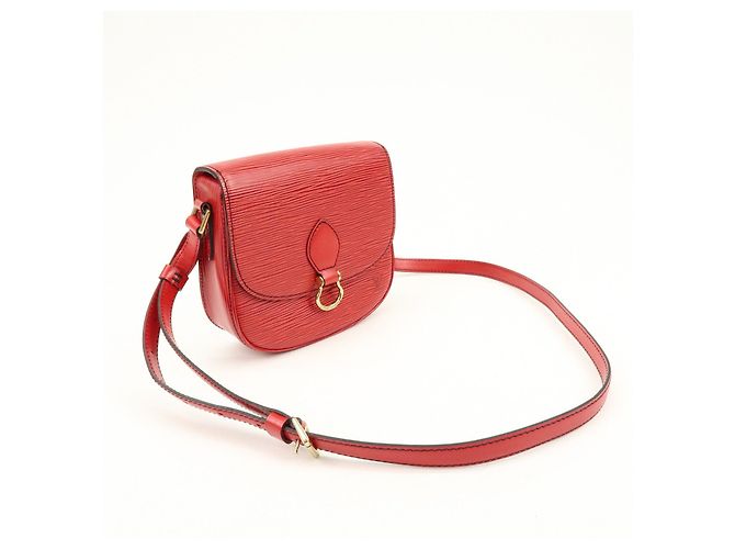 Saint-Cloud Louis Vuitton Borsa a tracolla Mini Saint Cloud in pelle Epi Rossa M52217 - vista 4