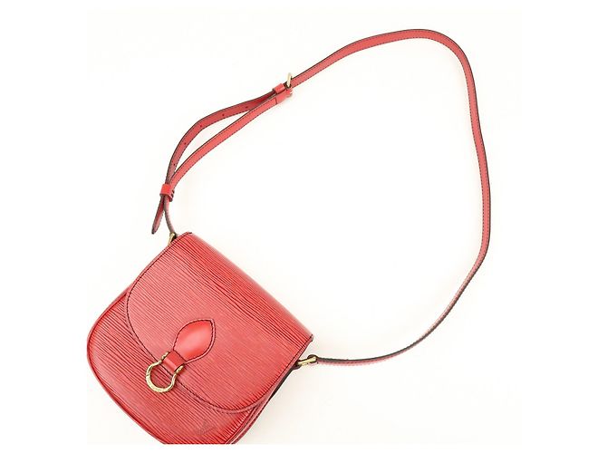 Saint-Cloud Louis Vuitton Borsa a tracolla Mini Saint Cloud in pelle Epi Rossa M52217 - vista 6