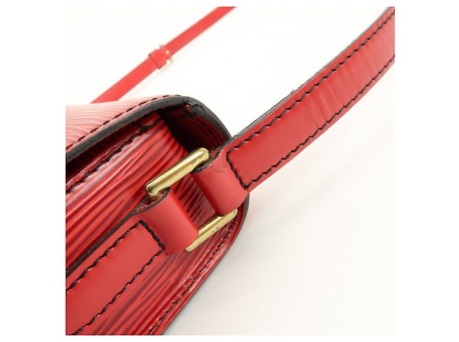 Saint-Cloud Louis Vuitton Borsa a tracolla Mini Saint Cloud in pelle Epi Rossa M52217 - vista 7