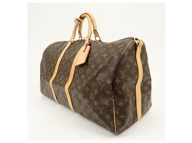 Louis Vuitton Monogram Keep All Bandouliere 55 Boston Bag M41414 - vista 3