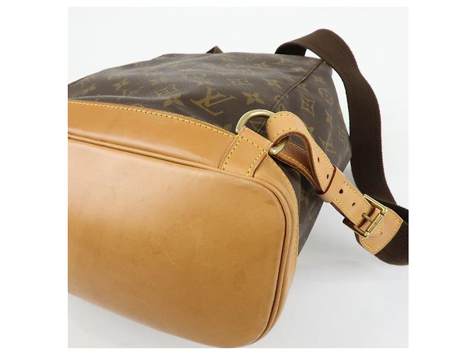 Zaino Louis Vuitton Monogram Montsouris GM Brown M51135 - vista 11
